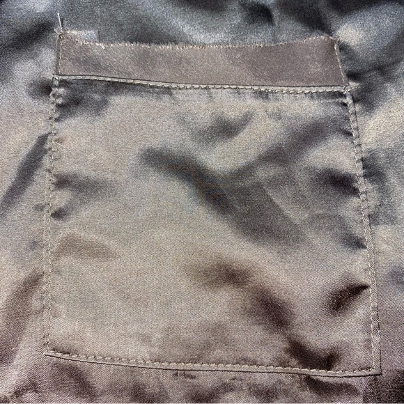 Silky Copper Gold Dress Blouse Oversized Baggy Short Sleeve Shirt Women’s M - Picture 9 of 9